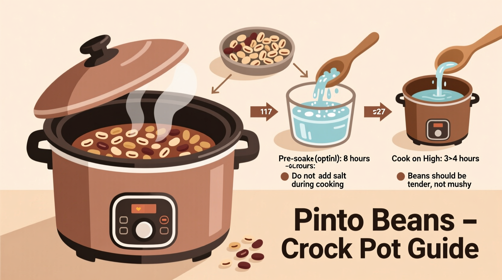 How Long to Cook Pinto Beans in Crock Pot: Exact Times