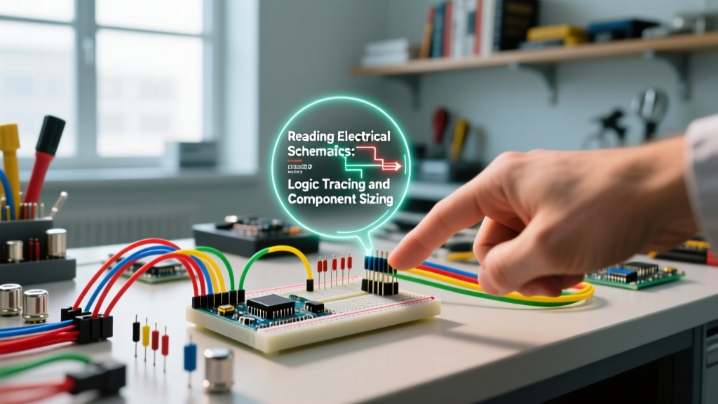 Reading Electrical Schematics: Logic Tracing and Component Sizing