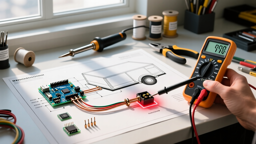 Troubleshooting Faults Using a Wiring Diagram for a Trailer