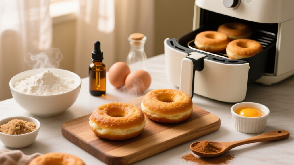 Air Fryer Old Fashioned Cake Donuts (Crispy & Light!)