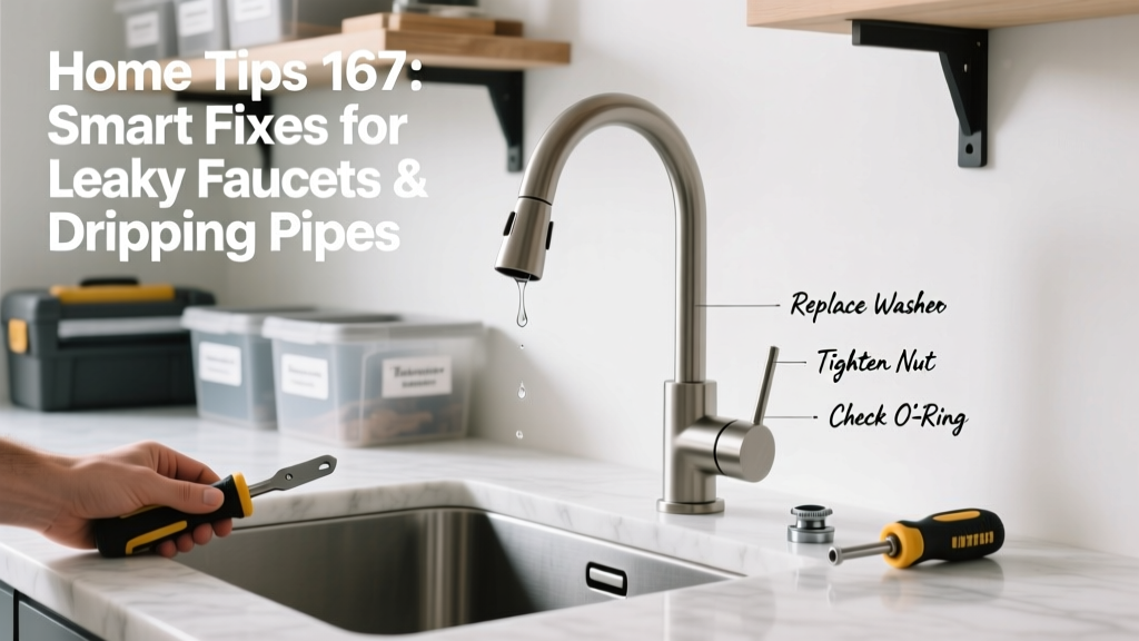 Home Tips 167: Smart Fixes for Leaky Faucets & Dripping Pipes