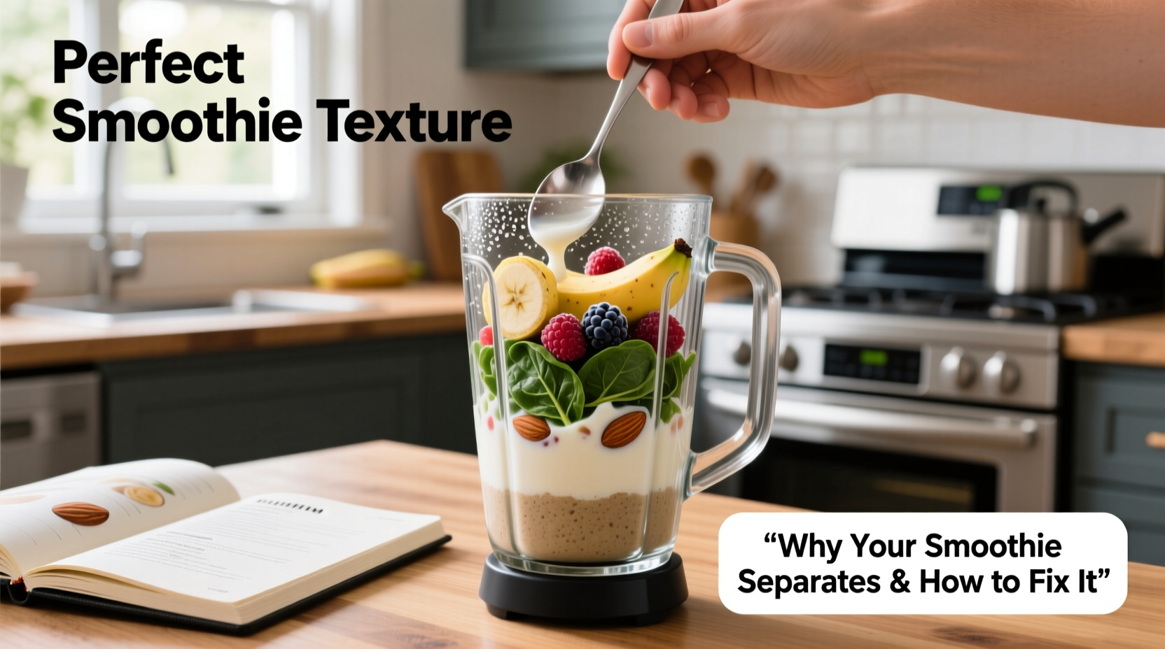 why is my smoothie separating in the blender and how to fix texture