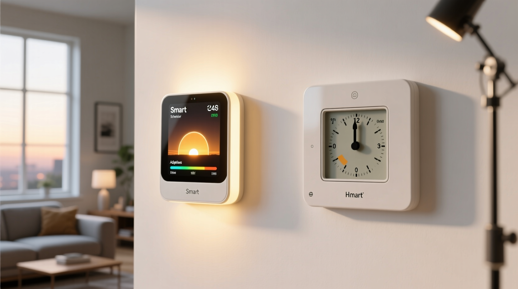 smart light scheduler that adjusts brightness based on sunset data vs manual timer that ignores daylight shifts