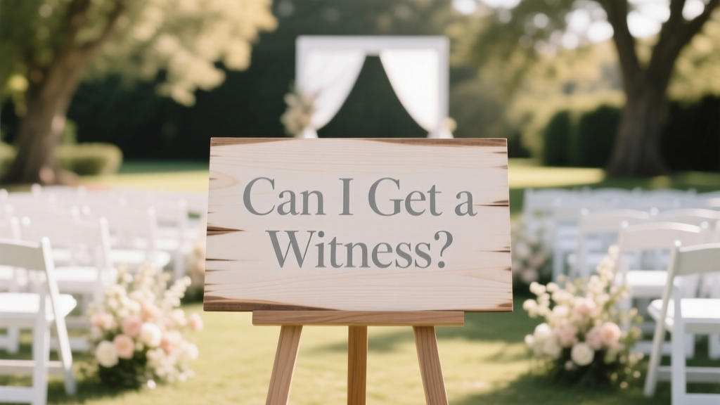 Witness Wedding Sign: Design, Print & Place (2026)