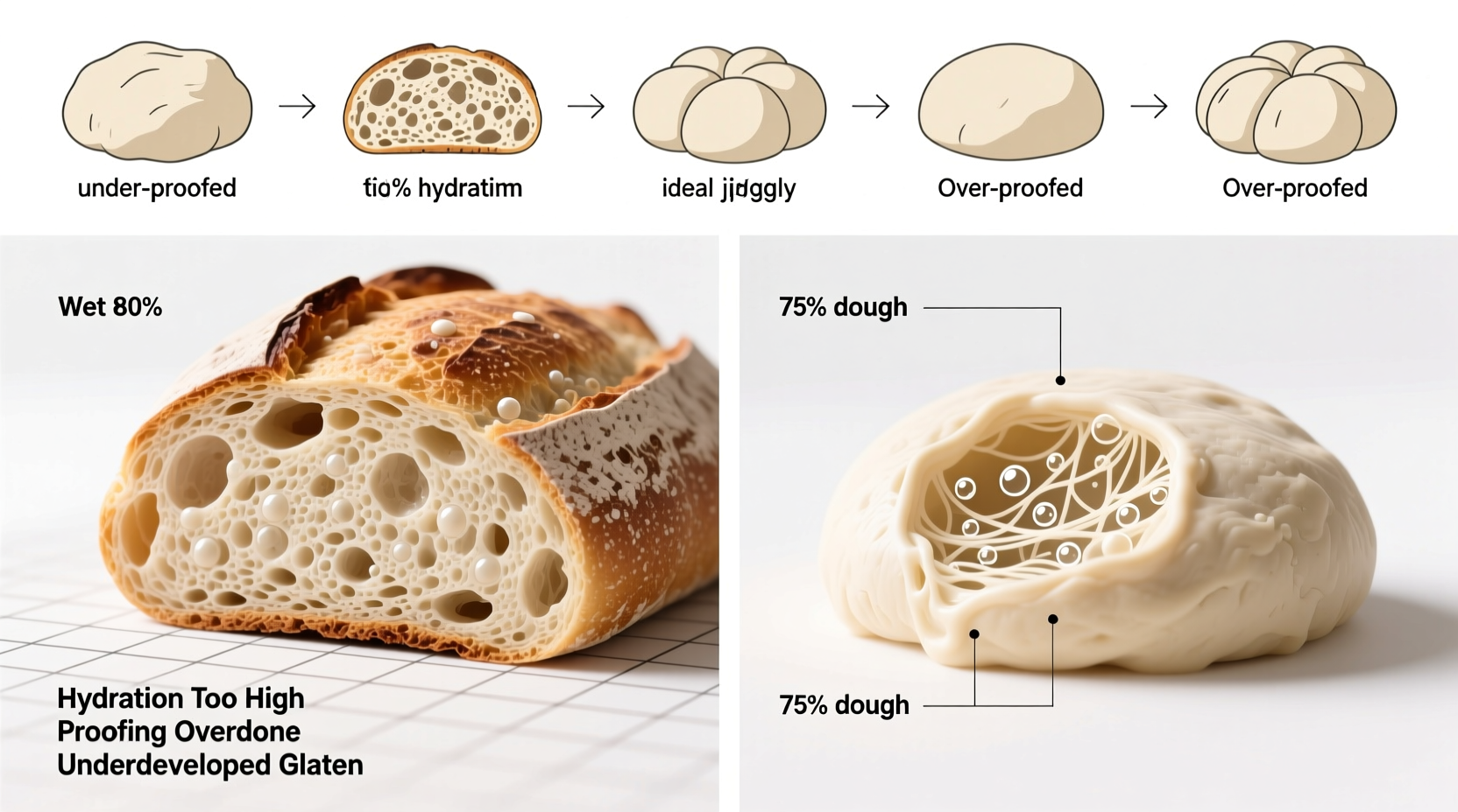 why is my sourdough loaf dense troubleshooting hydration and proofing