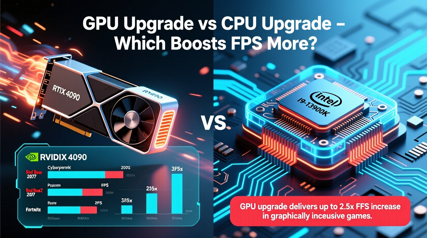 gpu upgrade vs cpu upgrade which one boosts fps more for modern games