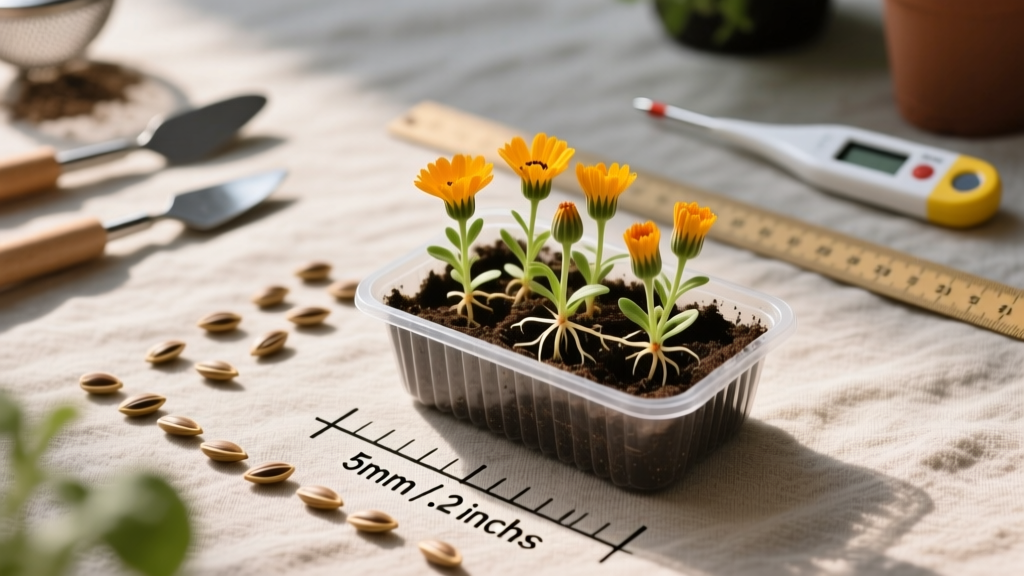 Marigold Seed Depth Indoors: Science-Backed Guide