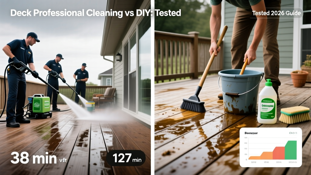 Deck Professional Cleaning vs DIY: Tested 2026 Guide