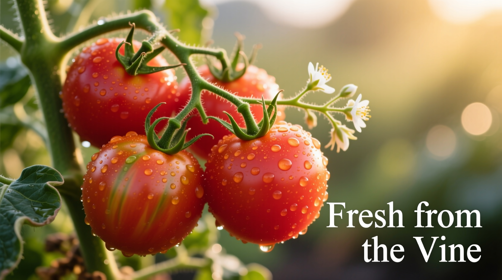 Fresh tomatoes on vine showing natural acidity