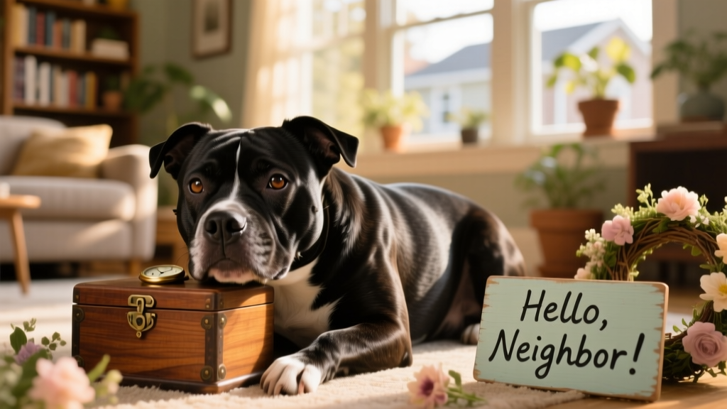 Watch Tubs the Staffordshire Bull Terrier Love All Her Neighbors in These Utterly Adorable TikToks