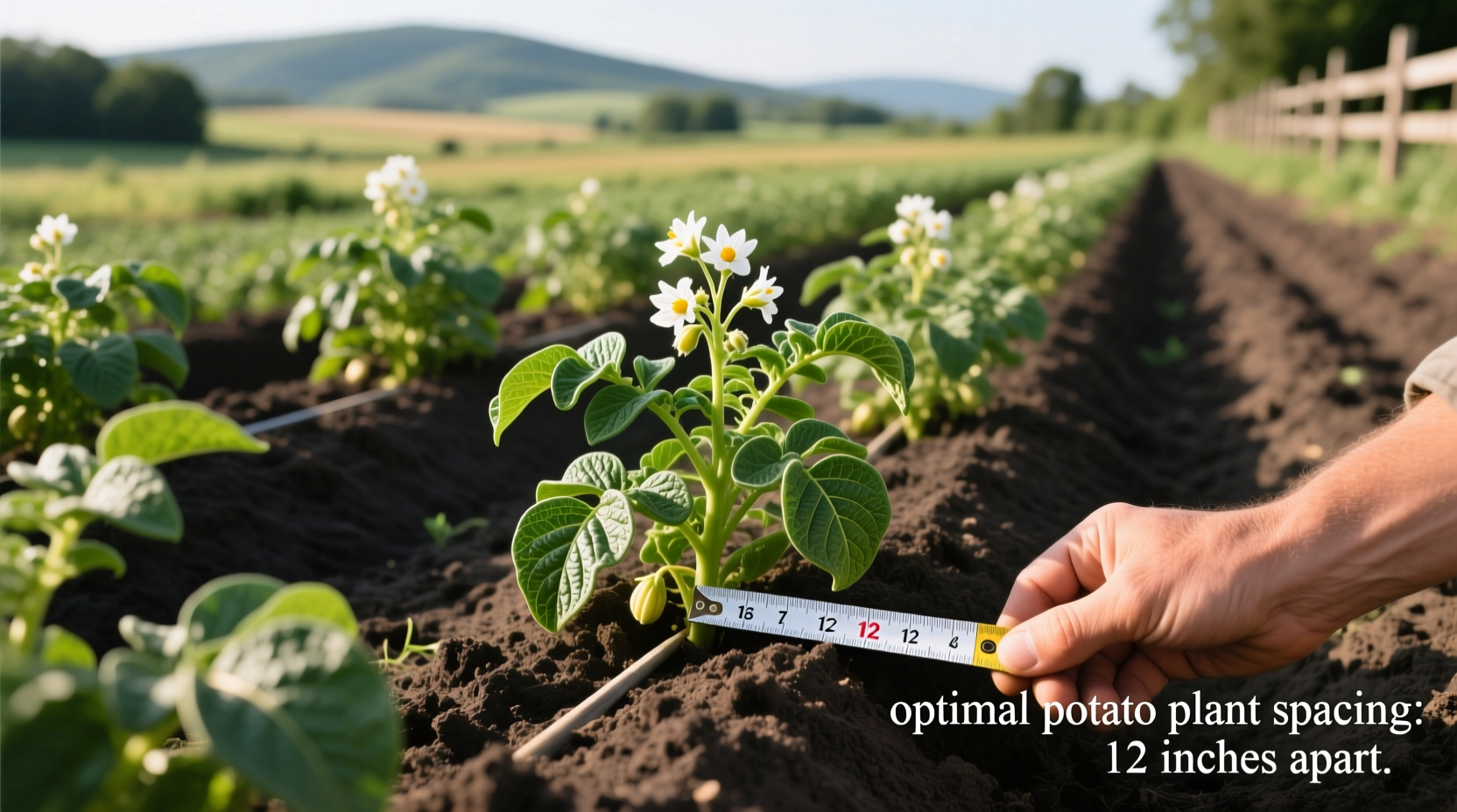 Potato Plant Spacing: Optimal Measurements for Maximum Yield