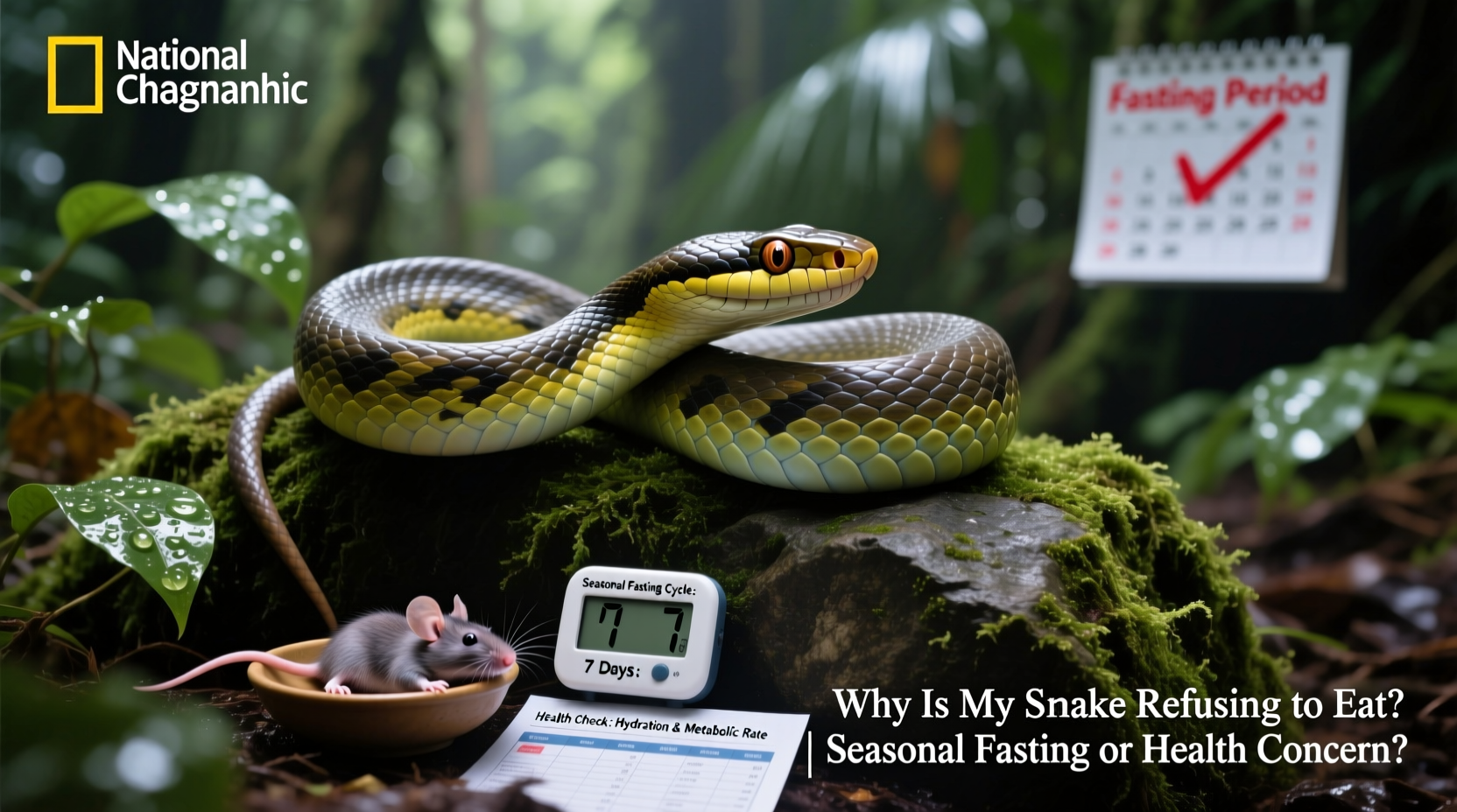 why is my snake refusing to eat seasonal fasting or health concern