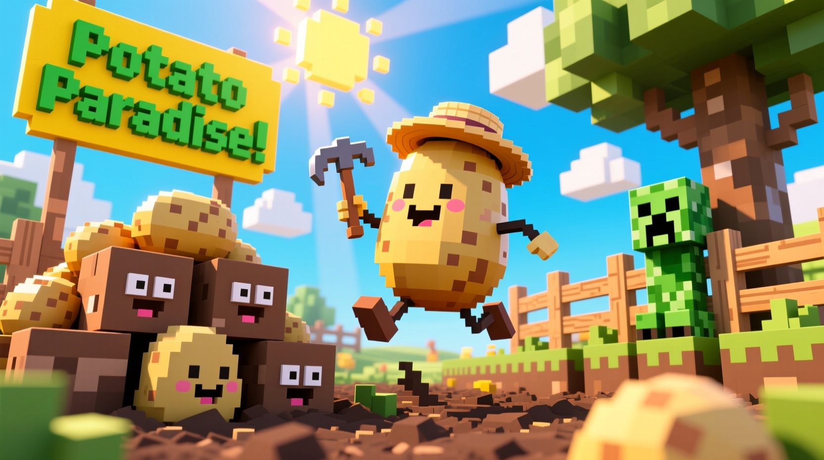 Funny Minecraft Potato Farms: Creative & Practical Designs