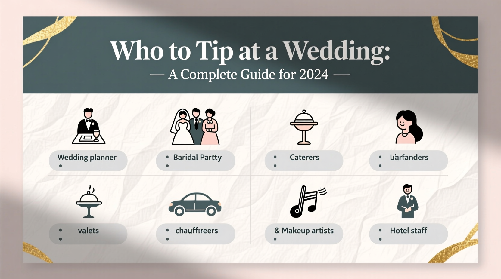who to tip for wedding