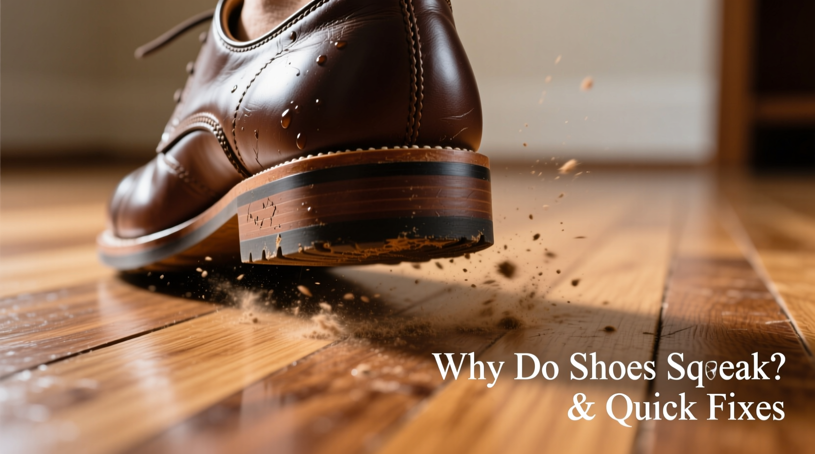 why do some shoes squeak on floors and how to fix it fast