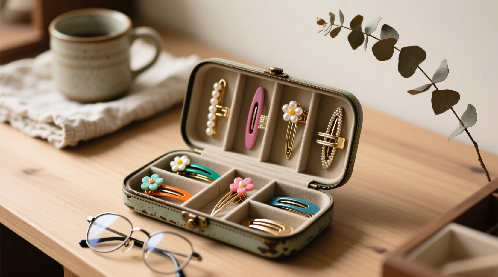closet organization tips hair clip storage hack