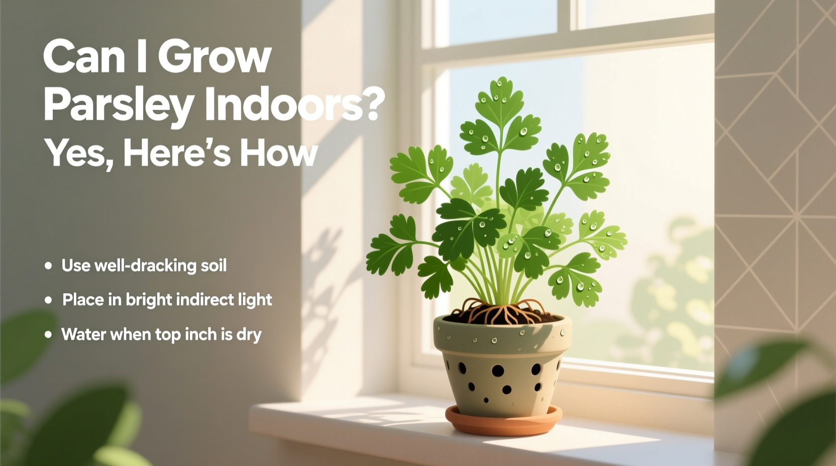 Grow Parsley Indoors: 6 Easy Steps | TheHomeSprouts
