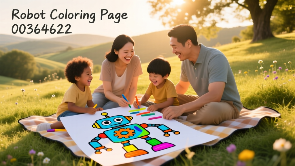 Robot Coloring Pages 00364622: A Therapeutic Tool for Focus, Emotional Regulation, and Family Connection