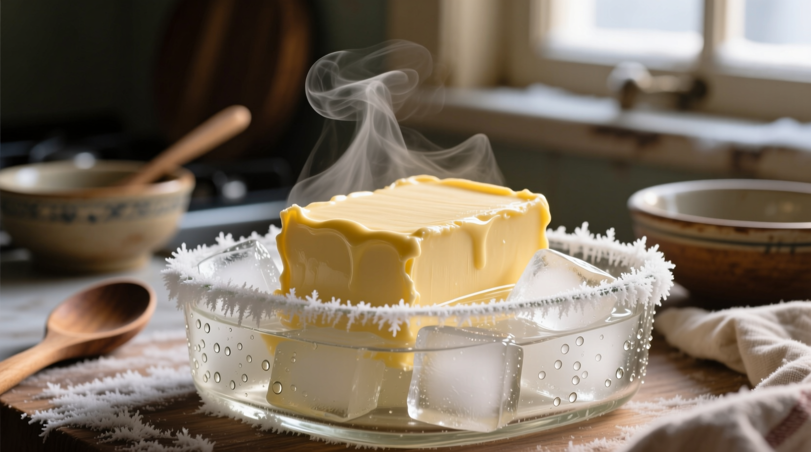 revive over softened butter with an ice bath