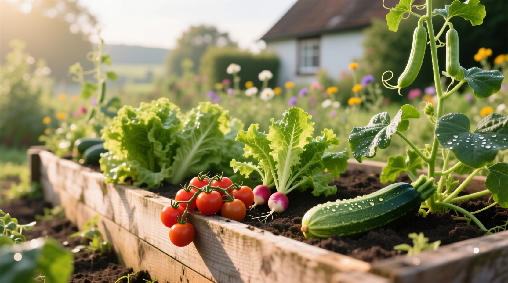 easy vegetables raised bed