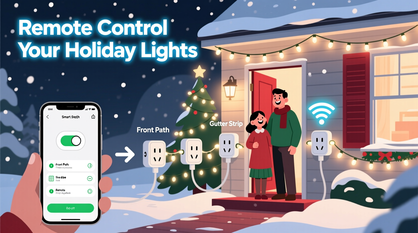 how to use smart plugs to automate your christmas light display remotely