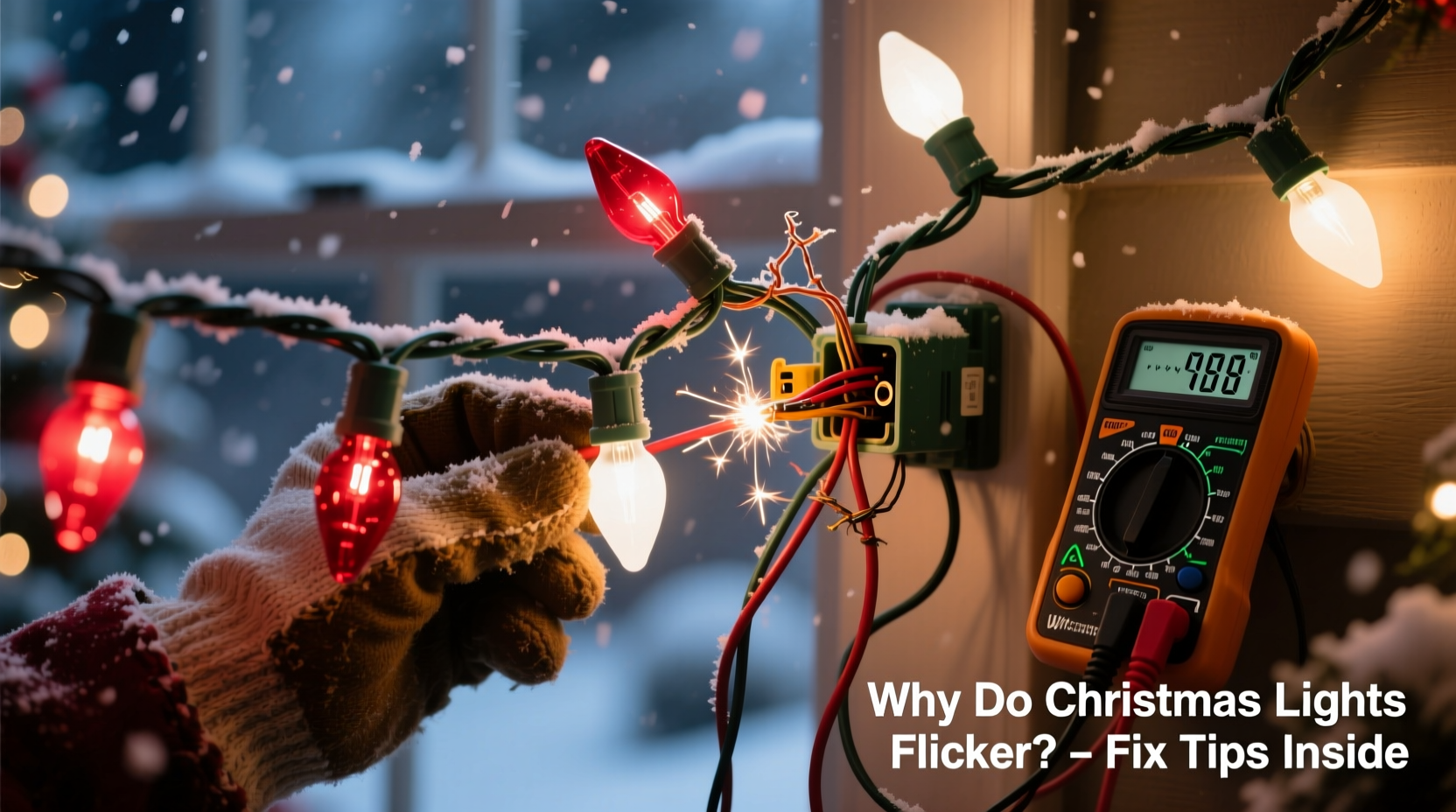 why do some christmas lights flicker randomly and how to fix it