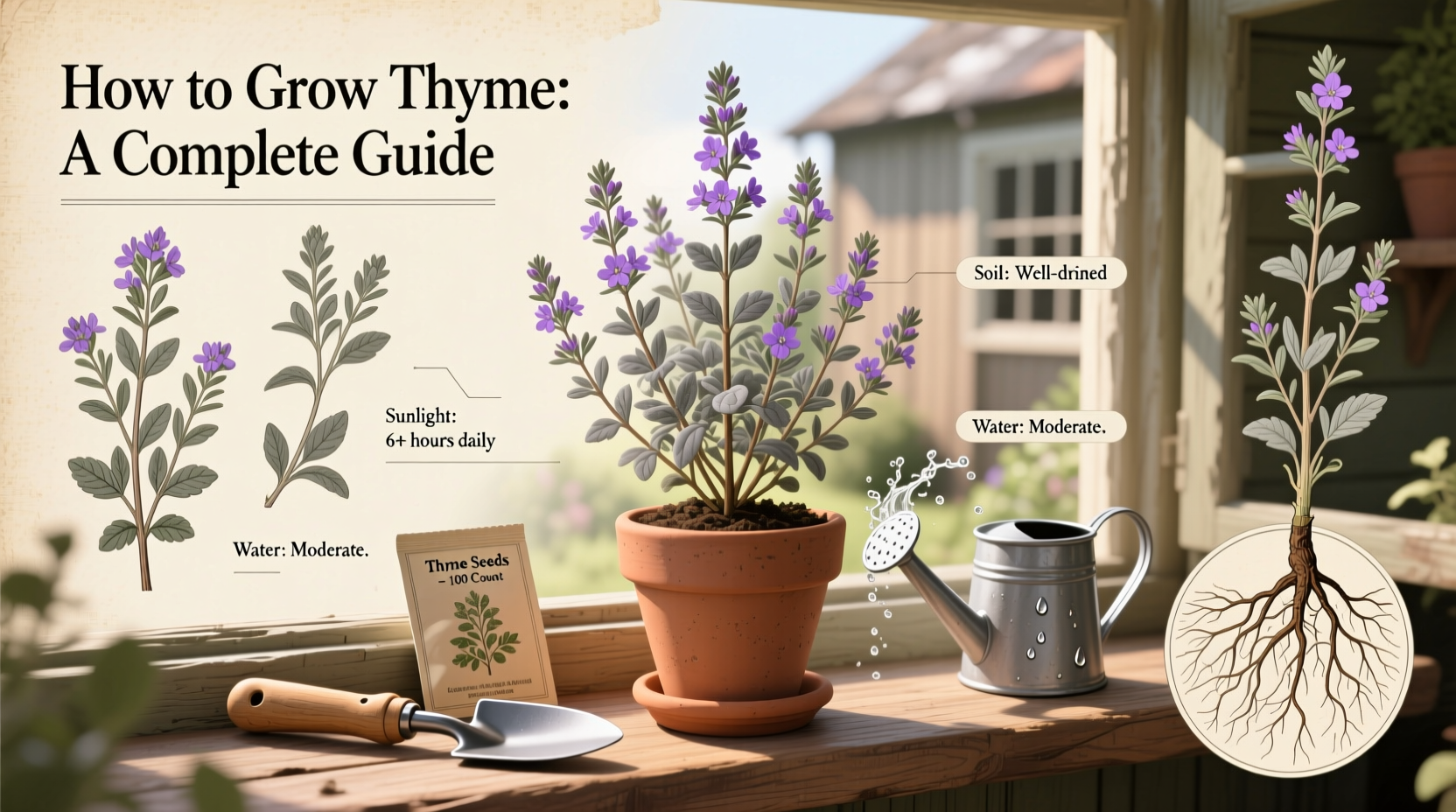 Grow Thyme: 5 Expert Tips | TheHomeSprouts