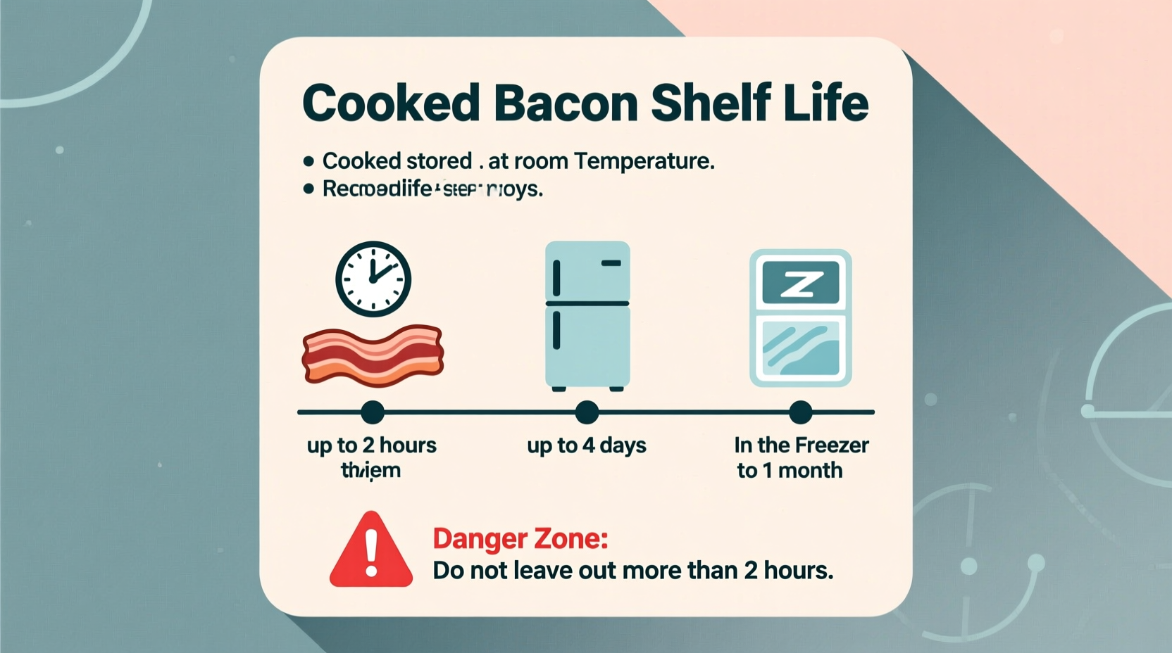 how long is bacon good after cooked