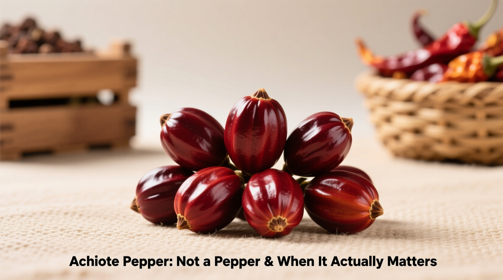 limited-time availability of whole achiote seeds in Latin markets versus year-round annatto extract in supermarkets for natural food coloring