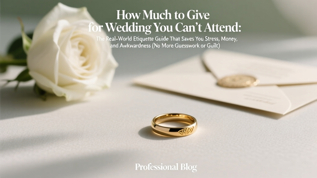 How Much to Give for Wedding You Can’t Attend (2026)