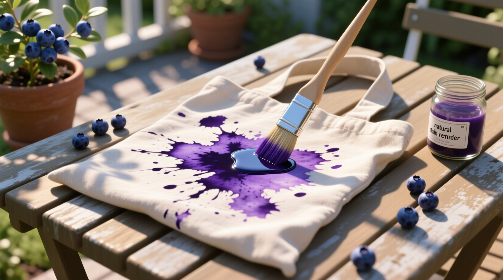 blueberry juice ink removal for cotton totes