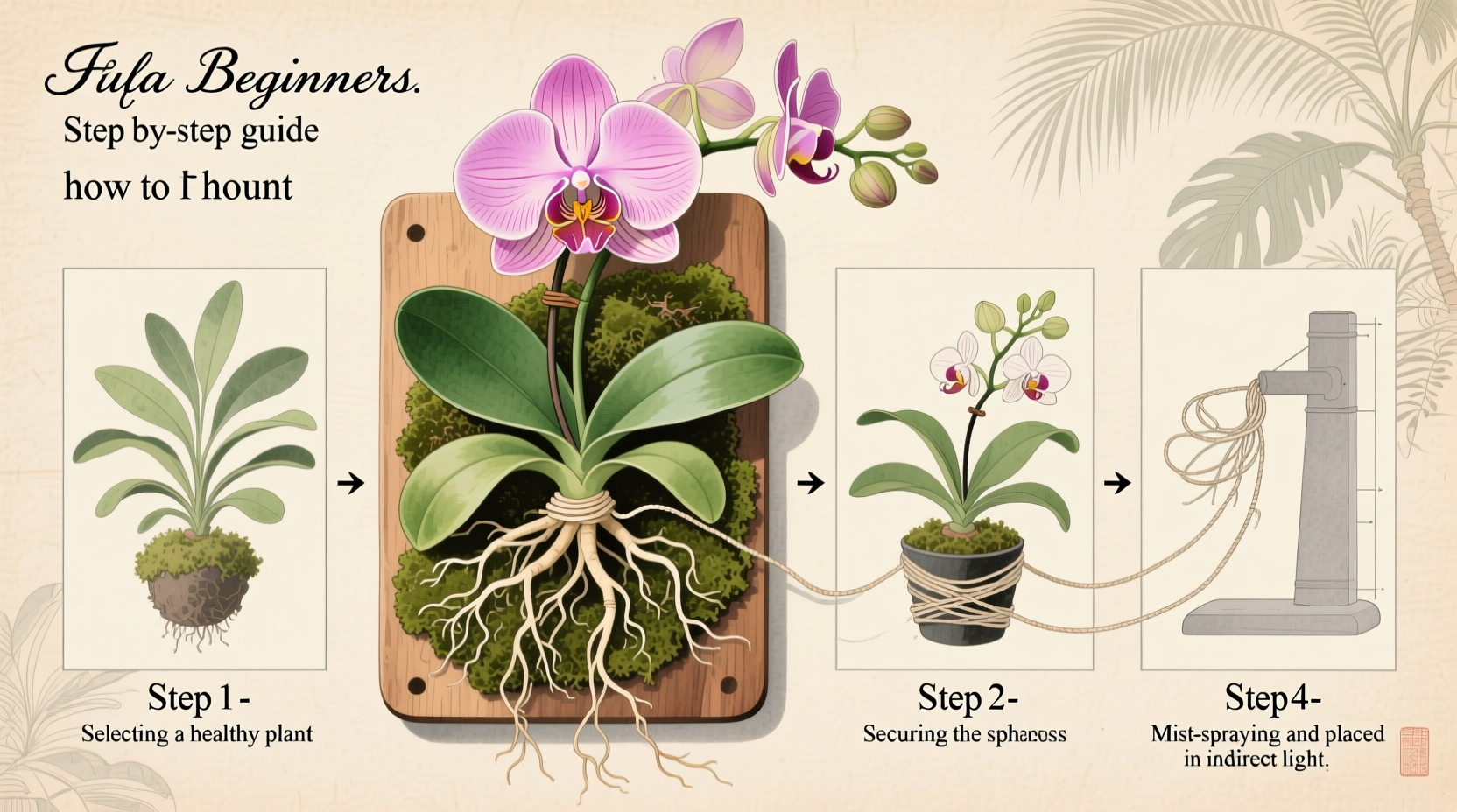 Mount Orchids in 5 Steps | TheHomeSprouts