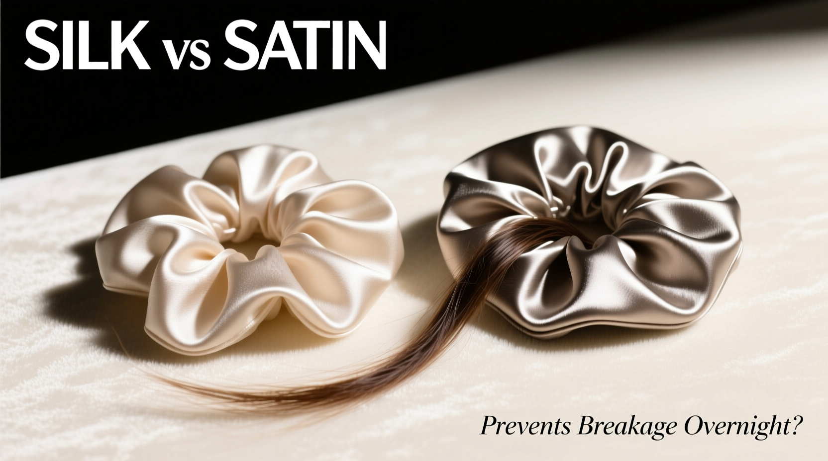 are silk scrunchies better than satin for preventing breakage overnight