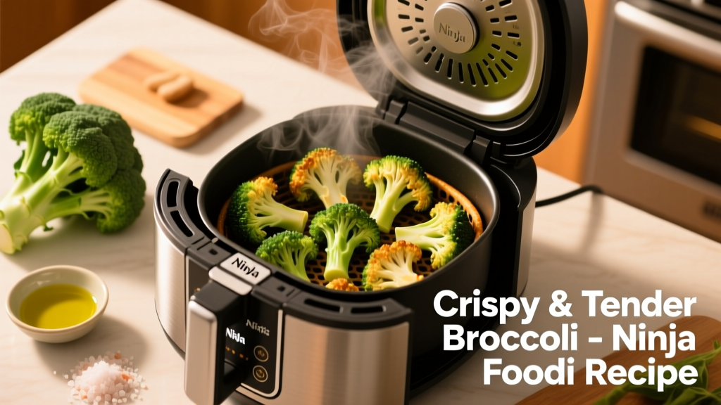 Crispy & Tender Broccoli in Ninja Foodi