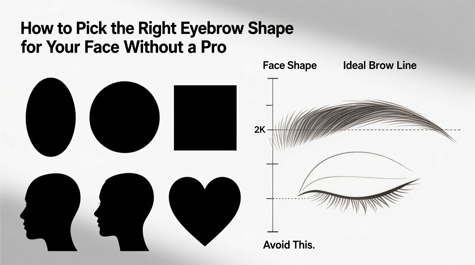 how to pick the right eyebrow shape for your face without a pro