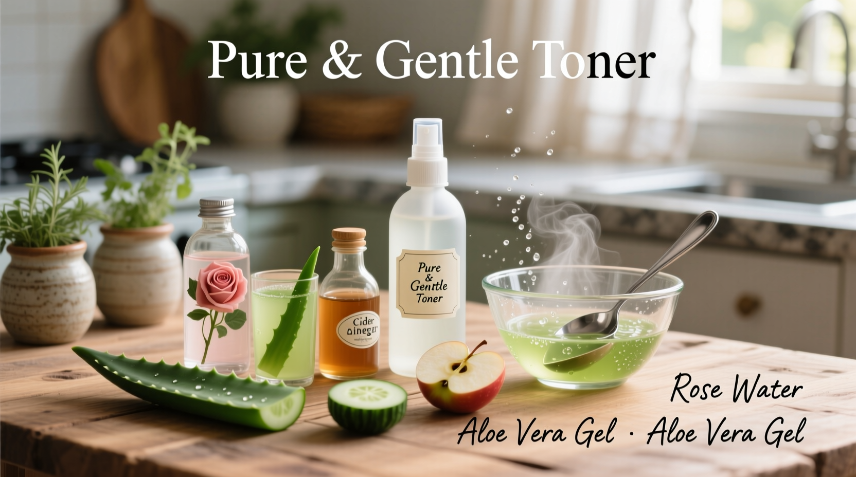 how to make your own natural face toner at home with ingredients from your kitchen