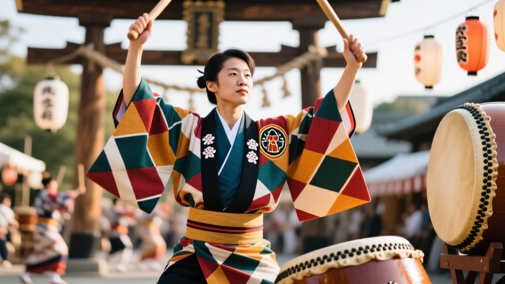 Japanese Festival Happi Coats for Taiko and Bon Odori