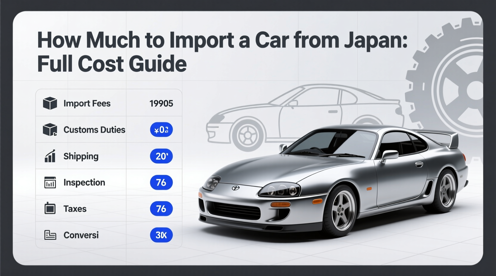how much is it to import a car from japan
