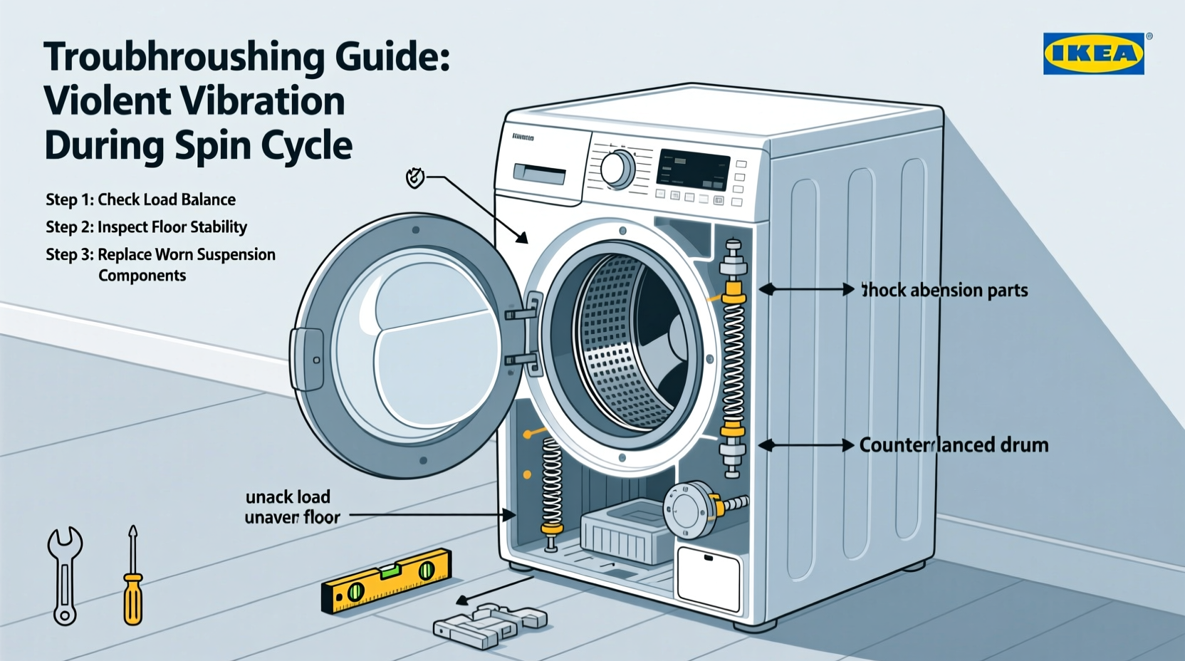 why does my washing machine shake violently during spin cycle troubleshooting guide