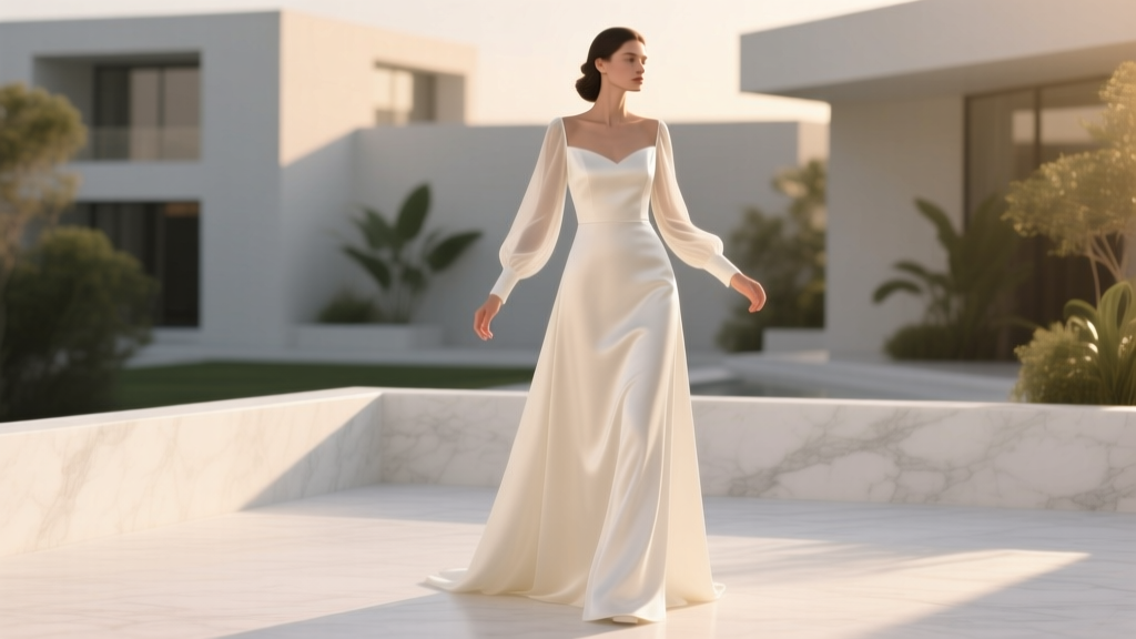 A-Line Wedding Dress with Sleeves: Flattering & Versatile
