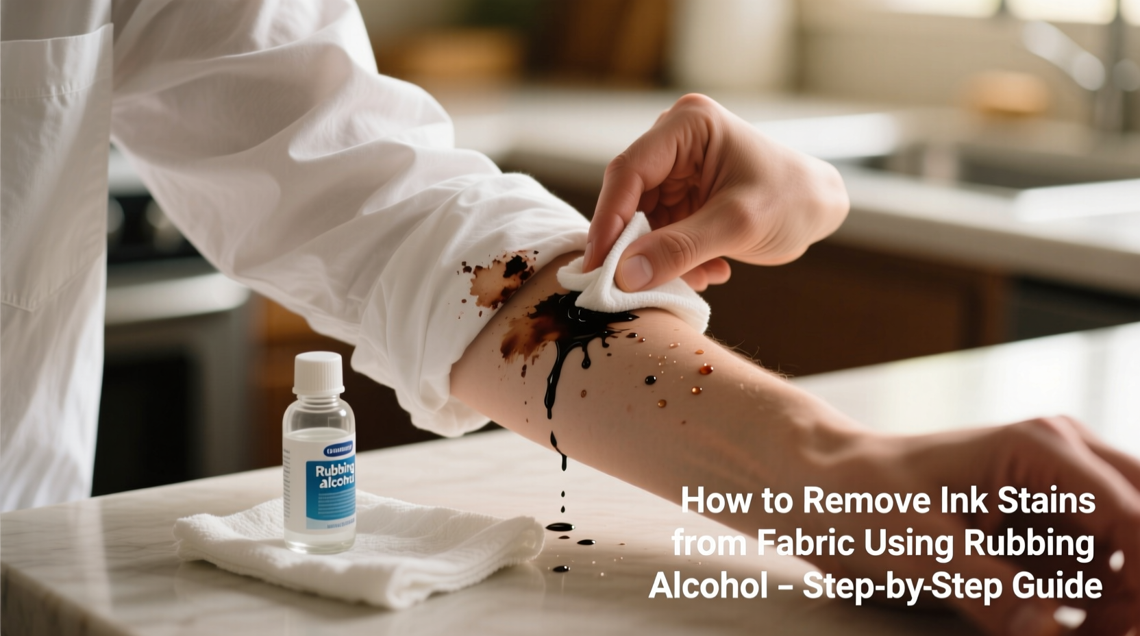 how to remove ink stains from fabric using rubbing alcohol tricks
