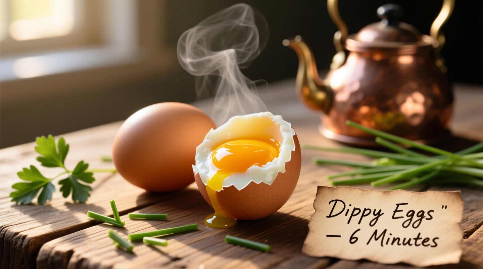 how long to cook dippy eggs