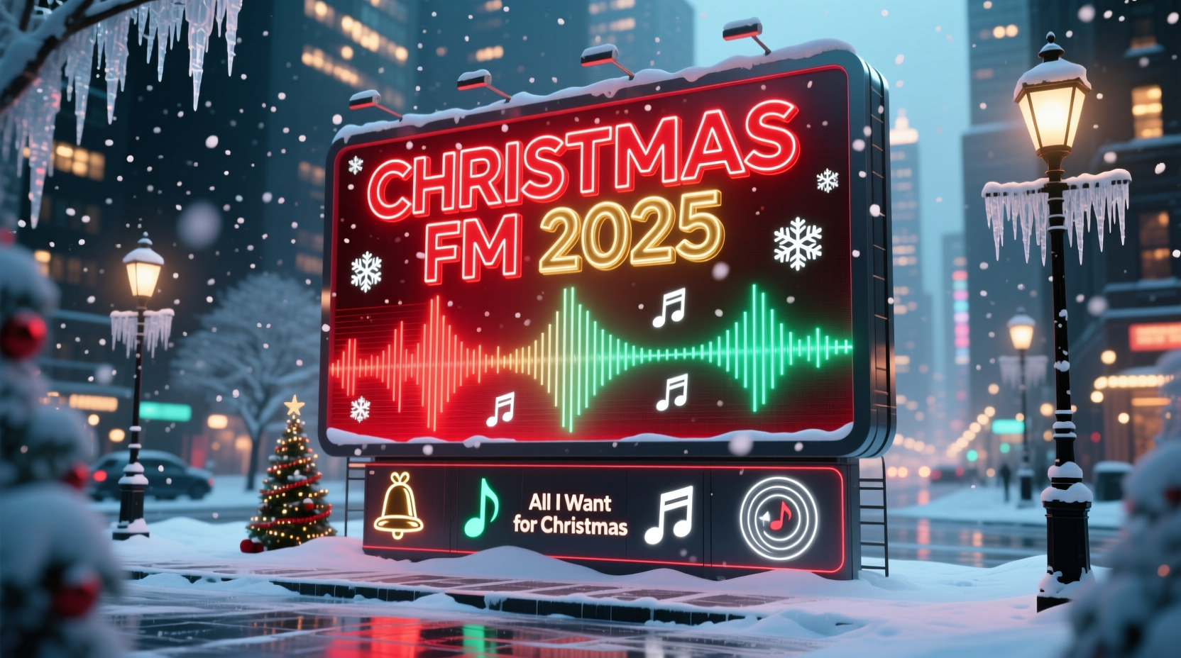 which radio station has christmas music