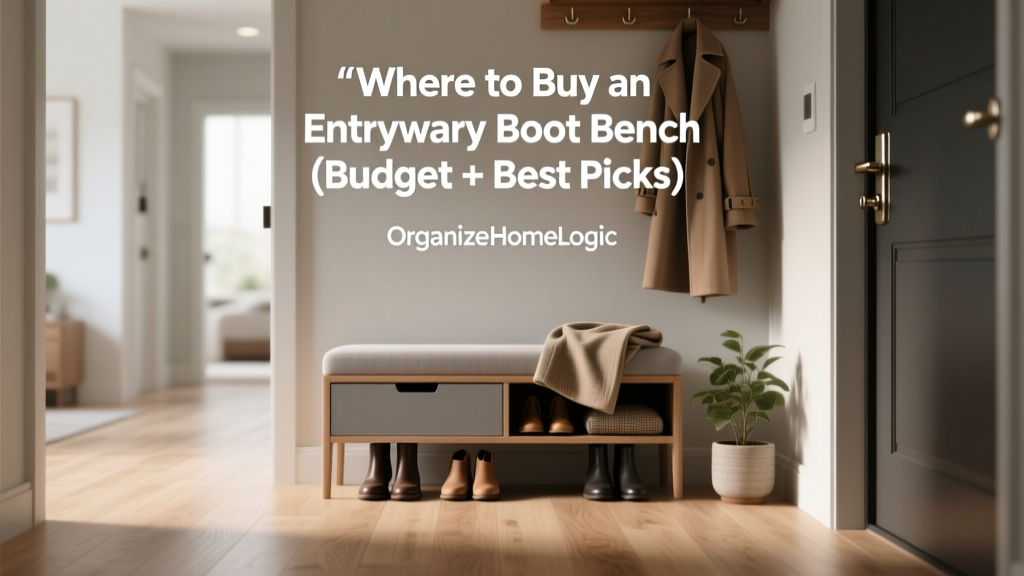 Where to Buy an Entryway Boot Bench (Budget + Best Picks)
