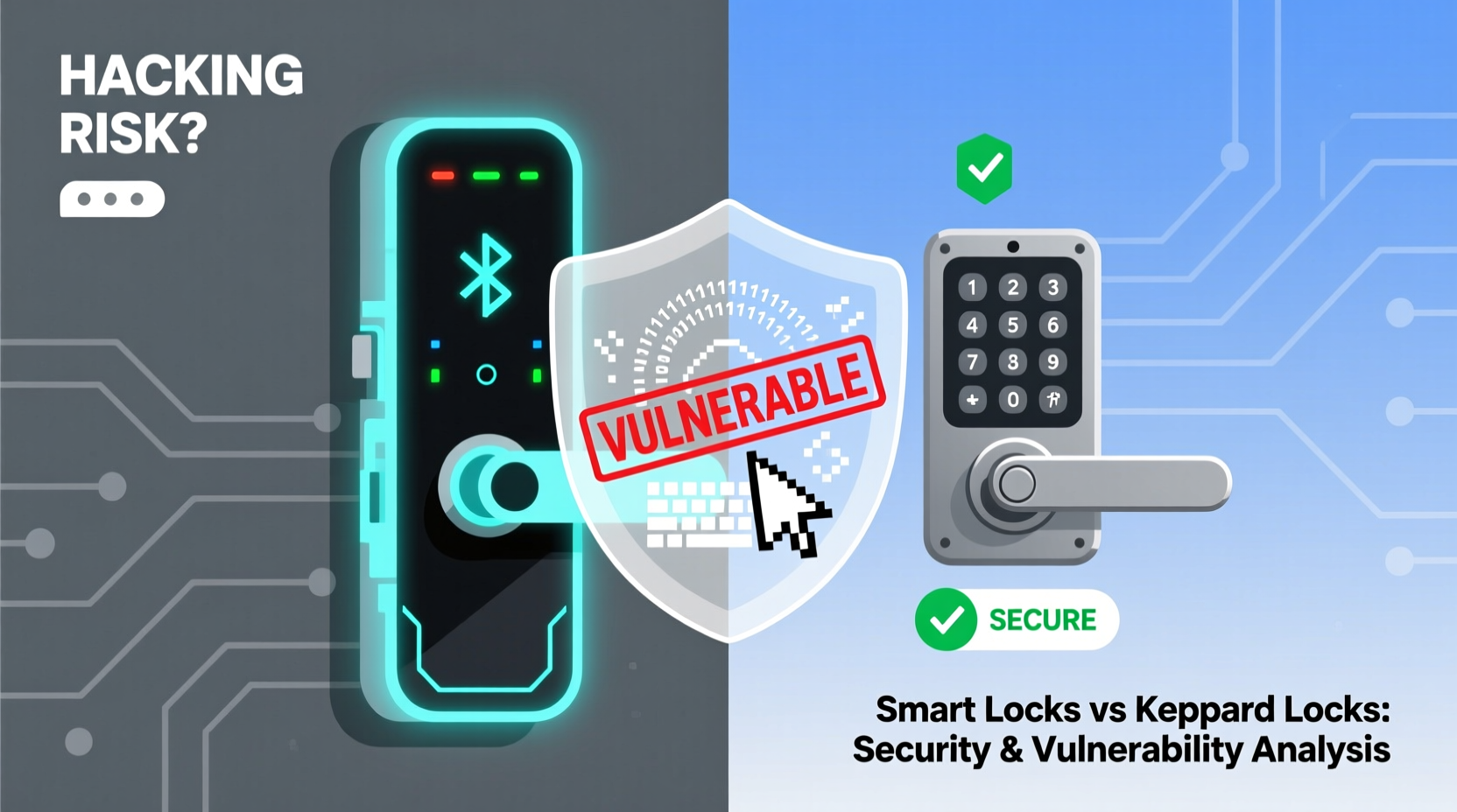 smart lock vs keypad lock are smart locks vulnerable to hacking