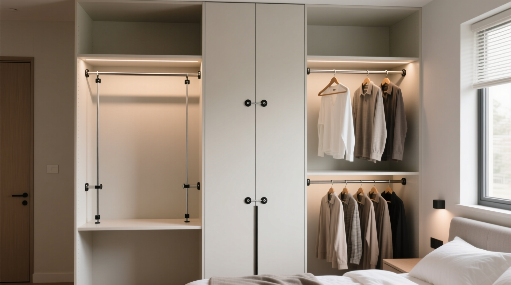 closet rod extender vs double hanging which wins