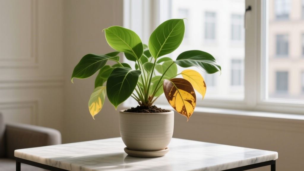 Why Is My Flowering Indoor Plant Turning Yellow and Brown?