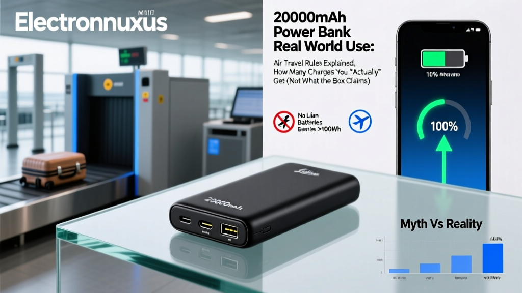 20000mAh Power Bank Real World Use: Air Travel Rules Explained, How Many Charges You *Actually* Get (Not What the Box Claims)