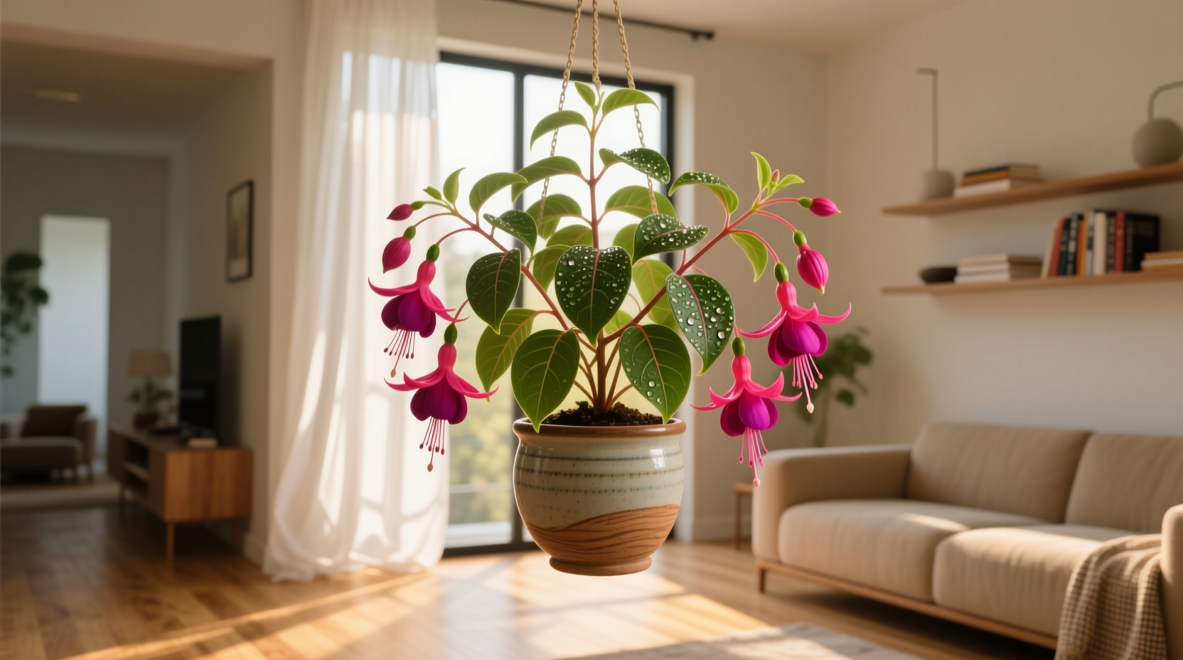 indoor fuchsia plant