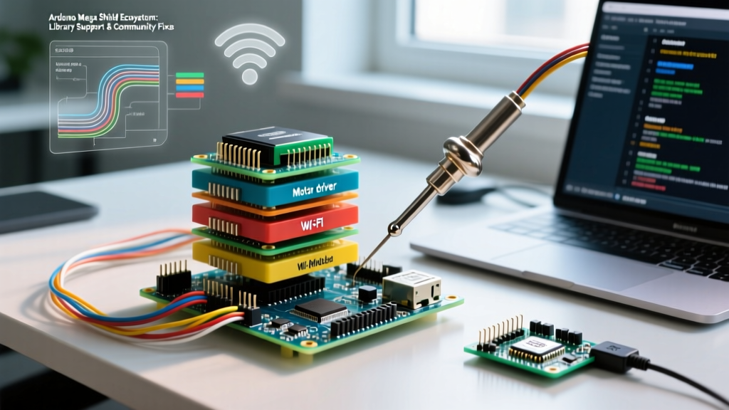 Arduino Mega Shield Ecosystem: Library Support & Community Fixes